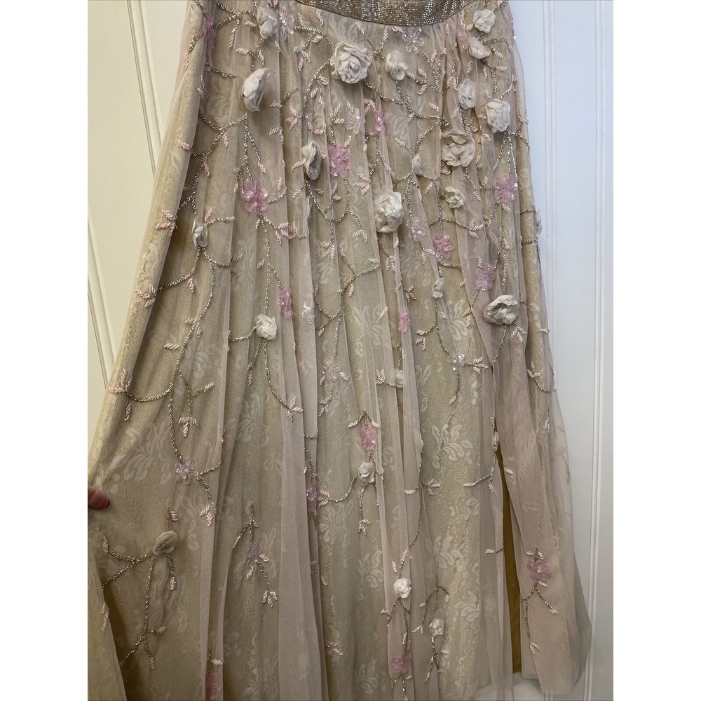 Mac Duggal Women's Floral Embellished One Shoulder A Line Gown Size 18 $998 - Picture 5 of 14